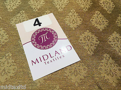 Indian Gold paisley flower banarsi metallic brocade fabric 44' M390 Mtex - Midland Textiles & Fabric