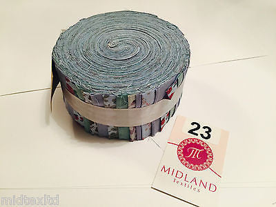 Jelly Rolls 40 strippers 100% cotton 2.5' Width by 42' length M550 Mtex - Midland Textiles & Fabric
