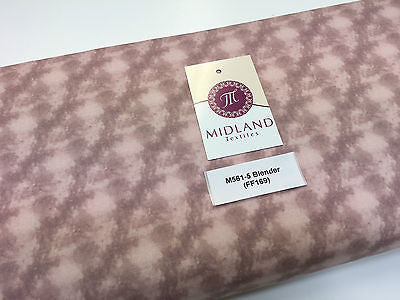 Pink Watercolour Floral 100% Cotton Craft & Patchwork fabric 44' Wide M561 Mtex - Midland Textiles & Fabric