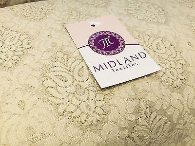 Indian Banarsi Floral Ornamental Motif Woven Brocade fabric 44' M242 Mtex - Midland Textiles & Fabric