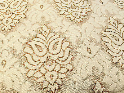 Indian Banarsi Floral Ornamental Motif Woven Brocade fabric 44" M242 Mtex - Midland Textiles & Fabric