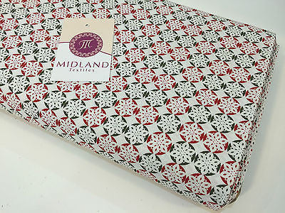 Red Christmas themed Characters 100% Cotton Patchwork & Crafting Fabric 45' - Midland Textiles & Fabric