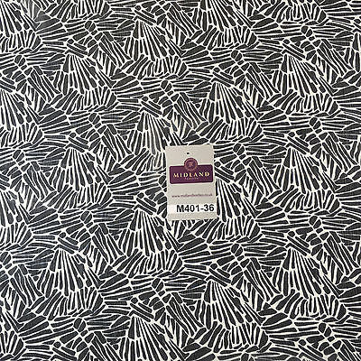 Navy and White Chiffon Youryu High Street Printed Dress Fabric 58" M401-36 Mtex - Midland Textiles & Fabric