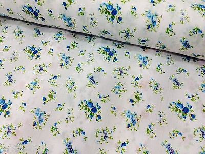 Vintage  floral ditsy Shabby Chic poly cotton printed fabric 44' Wide M341 Mtex - Midland Textiles & Fabric
