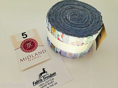 Mini Jelly Rolls 20 strippers 100% cotton 2.5' Width by 42' length M551 Mtex - Midland Textiles & Fabric