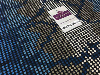 Spotted printed ity stretch jersey Lycra dress Fabric 58' wide M640 Mtex - Midland Textiles & Fabric