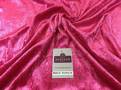 Crushed Velvet Velour One way stretch Dress & Craft Fabric 58