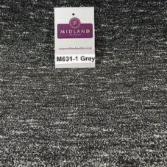 Salt and Pepper one way stretch jersey raw knit dress fabric 58" wide M631 Mtex - Midland Textiles & Fabric