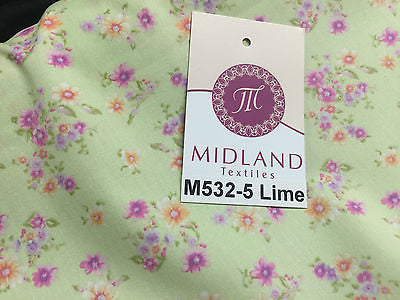 Vintage Ditsy Floral Printed Fabric 100% Cotton Poplin 44' Wide M532 Mtex - Midland Textiles & Fabric