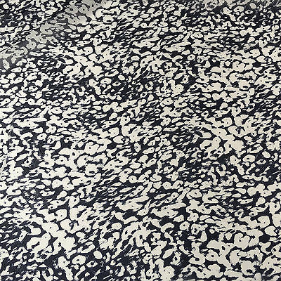 Navy and Cream abstract Georgette Chiffon Printed Dress Fabric 58' M401-43 Mtex - Midland Textiles & Fabric