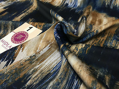 Artistic Two Tonal Shaded Royal Micro Matt Satin Fabric 58' M168 Mtex - Midland Textiles & Fabric