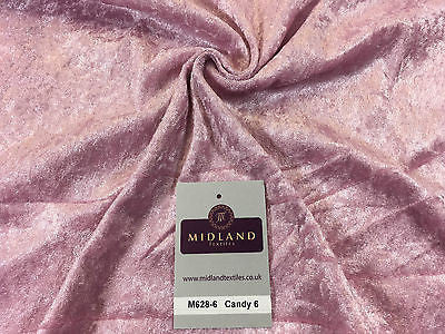 Crushed Velvet Velour One way stretch Dress & Craft Fabric 58