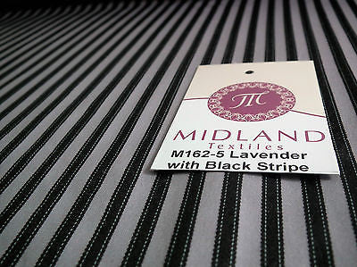 VERTICAL SATIN STRIPE FABRIC NON-STRETCH M162 MIDTEX - Midland Textiles & Fabric