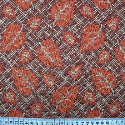 Indian Gold Metallic leaf brocade waistcoat, jacket fabric 58" M709 Mtex - Midland Textiles & Fabric