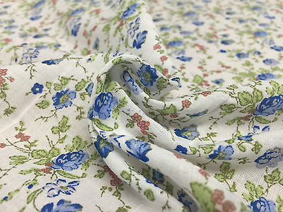 Vinatge Floral poly cotton print dress craft fabric 44' Wide M353 Mtex - Midland Textiles & Fabric