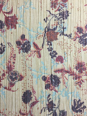 Sandy Beige Floral Petal Crinkle chiffon Semi transparent 44' wide M161-20 Mtex - Midland Textiles & Fabric