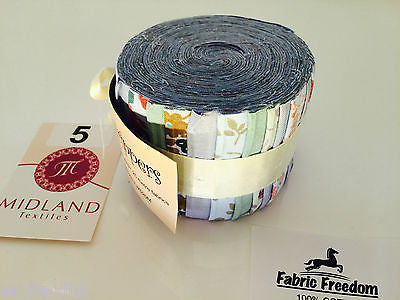 Mini Jelly Rolls 20 strippers 100% cotton 2.5' Width by 42' length M551 Mtex - Midland Textiles & Fabric