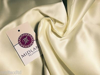 Peau-De-Soie 100% Polyester medium  Matt Satin wedding dresses fabric M601 - Midland Textiles & Fabric