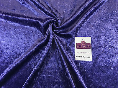 Crushed Velvet Velour One way stretch Dress & Craft Fabric 58' M628 Mtex - Midland Textiles & Fabric