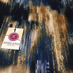 Artistic Two Tonal Shaded Royal Micro Matt Satin Fabric 58' M168 Mtex - Midland Textiles & Fabric