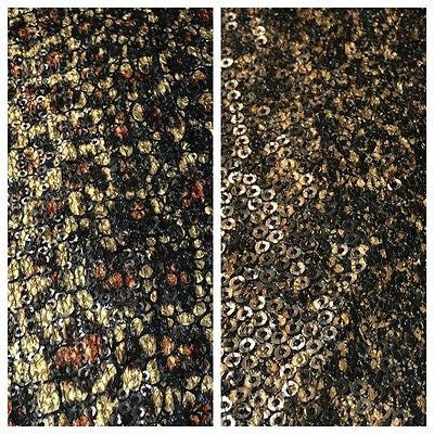 Animal Print Sequin One way stretch dress fabric 55" Wide M636 Mtex - Midland Textiles & Fabric