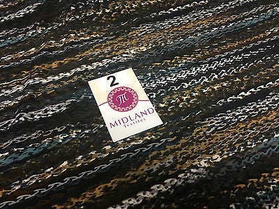 Multi Coloured Striped printed ity Jersey Lycra Stretch Fabric 58' M167 Mtex - Midland Textiles & Fabric
