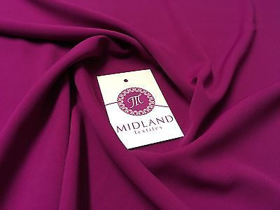 Soft and Lightweight Peach Crepe Dressmaking Fabric ideal for Bridal M510 Mtex - Midland Textiles & Fabric