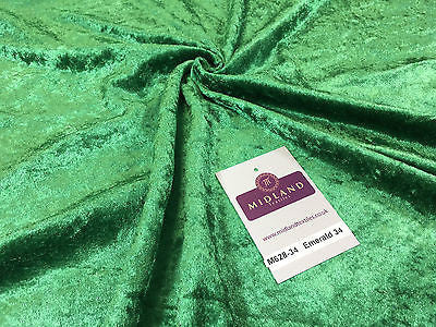 Crushed Velvet Velour One way stretch Dress & Craft Fabric 58' M628 Mtex - Midland Textiles & Fabric