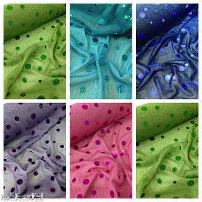 Round Hologram Sequin 58" fancy dress prom knit fabric M154 Midtex - Midland Textiles & Fabric