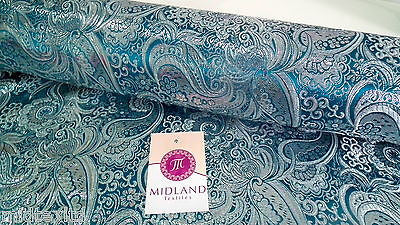 Paisley Metallic Brocade Fabric 58' wide for Jackets and waistcoats M350 Mtex - Midland Textiles & Fabric