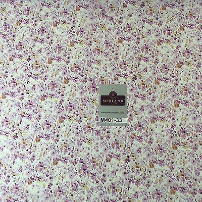 Pink floral Ditsy Crepe Chiffon High street Printed Fabric 58