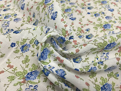 Vinatge Floral poly cotton print dress craft fabric 44' Wide M353 Mtex - Midland Textiles & Fabric