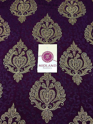 Luxury Crepe Fabric Metallic Embroidery 36' M243 Mtex - Midland Textiles & Fabric