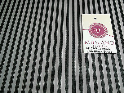 VERTICAL SATIN STRIPE FABRIC NON-STRETCH M162 MIDTEX - Midland Textiles & Fabric