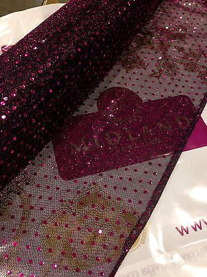 Sequin 3mm fabric sparkly shiny american knit 100cm Clothing M66 Mtex - Midland Textiles & Fabric