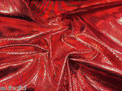 SHIMMER LAME FOIL FABRIC ON BLACK JERCEY STRETCHY WITH CHECK EFFECT 60