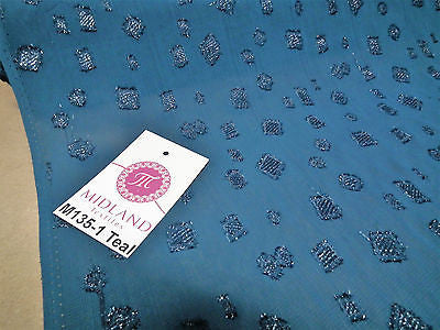 Uragiri Moss Georgette chiffon Semi transparent Dress Fabric 44' Wide M135 Mtex - Midland Textiles & Fabric