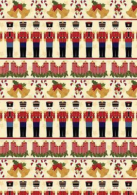 Nutcracker 100% Cotton Christmas Themed Patchwork fabric 44