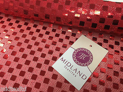 SQUARE SEQUIN LUREX JERSEY DISCO DANCE FANCY DRESS FABRIC MATERIAL 38'  M67 Mtex - Midland Textiles & Fabric