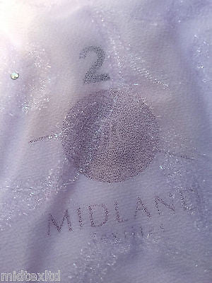 Vintage floral Uragiri scalloped edging dress fabric with clear stones M188 Mtex - Midland Textiles & Fabric