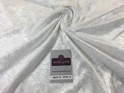 Crushed Velvet Velour One way stretch Dress & Craft Fabric 58' M628 Mtex - Midland Textiles & Fabric