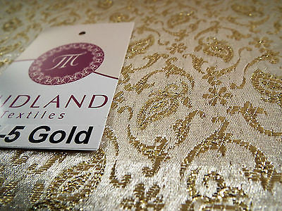 Indian Embroided Floral Metallic Banarsi Brocade Fabric 44' M391 Mtex - Midland Textiles & Fabric