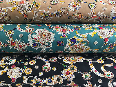 Royal Jewel Printed 100% Cotton Poplin fabric 58