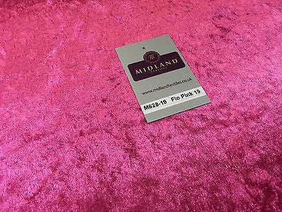 Crushed Velvet Velour One way stretch Dress & Craft Fabric 58' M628 Mtex - Midland Textiles & Fabric