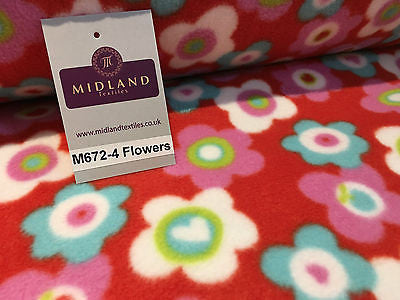 Anti pil polar Printed fleece ideal for throws blankets 150cm wide M672 Mtex - Midland Textiles & Fabric