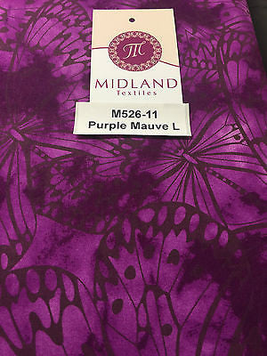 Large Butterfly Melody Print Fabric 5620 100% Cotton 44' Wide M526 Mtex - Midland Textiles & Fabric
