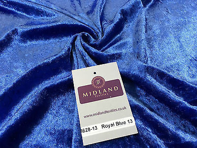 Crushed Velvet Velour One way stretch Dress & Craft Fabric 58' M628 Mtex - Midland Textiles & Fabric