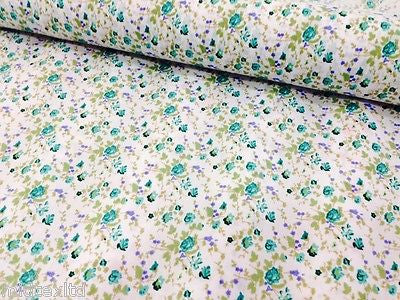 Vintage  floral ditsy Shabby Chic poly cotton printed fabric 44' Wide M341 Mtex - Midland Textiles & Fabric