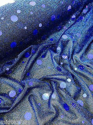 Round Hologram Sequin 58" fancy dress prom knit fabric M154 Midtex - Midland Textiles & Fabric