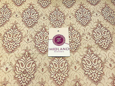 Indian Banarsi Floral Ornamental Motif Woven Brocade fabric 44" M242 Mtex - Midland Textiles & Fabric